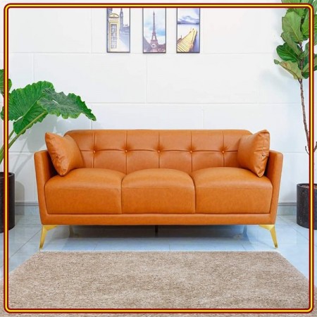 Home 02 - Orange : Ghế Sofa Băng + Phụ Kiện Trang Trí - Màu Cam